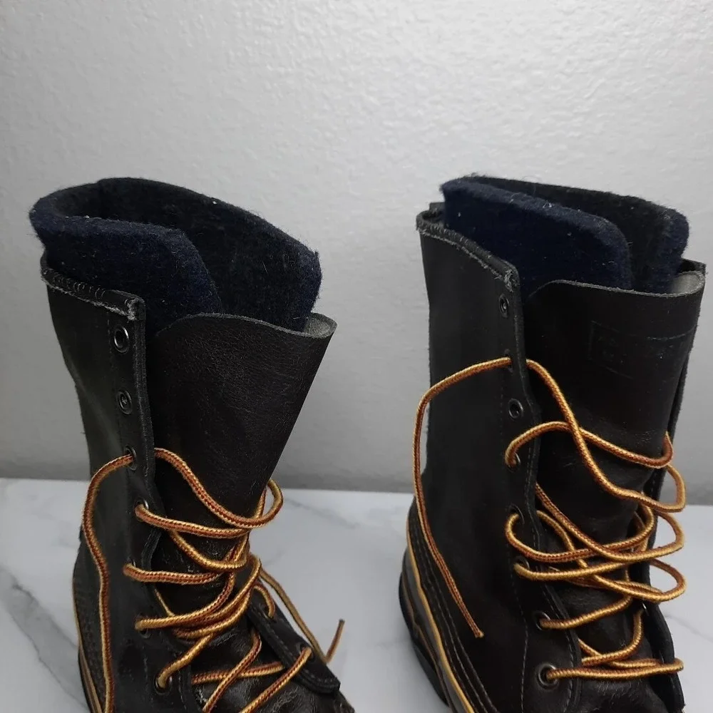 LACROSSE BROWN WATERPROOF INSULATED Steel Shank Boots SZ 6 Made in USA HUNTING